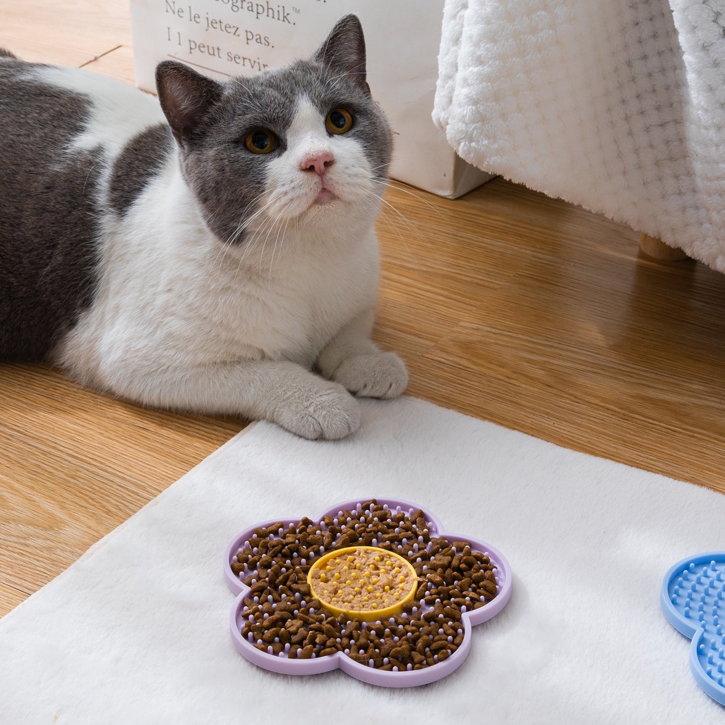 Tapis de léchage en silicone pour chien