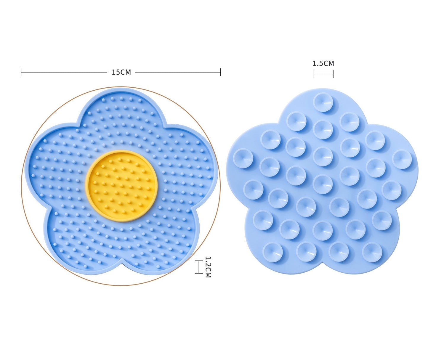 Tapis de léchage en silicone pour chien