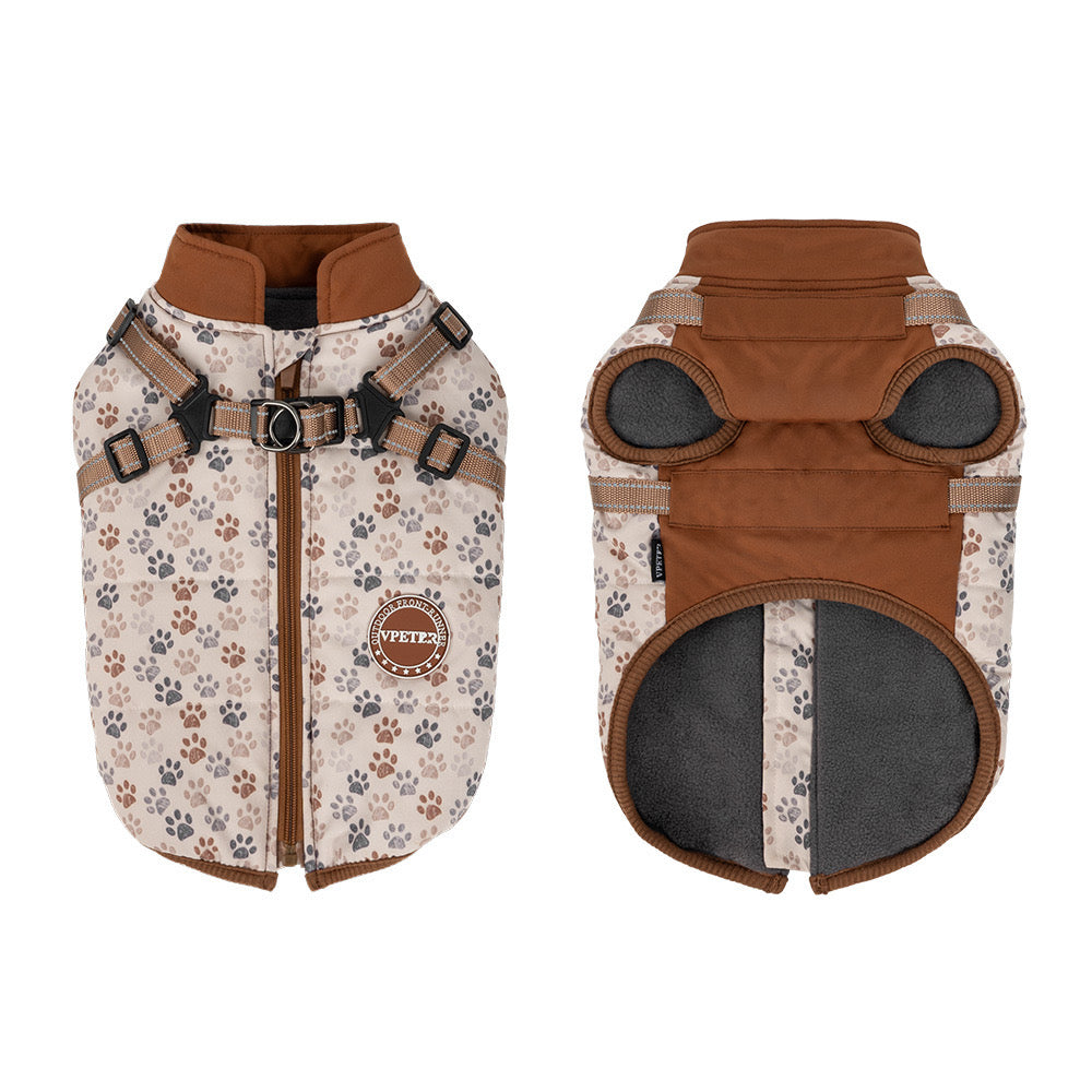 Manteau pour Chien avec Harnais Intégré et Motifs