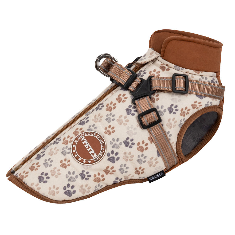 Manteau pour Chien avec Harnais Intégré et Motifs
