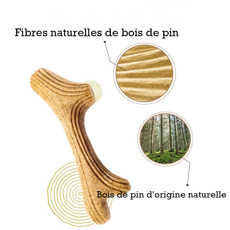Bâton à Mâcher en Bois de Cerf pour Chien