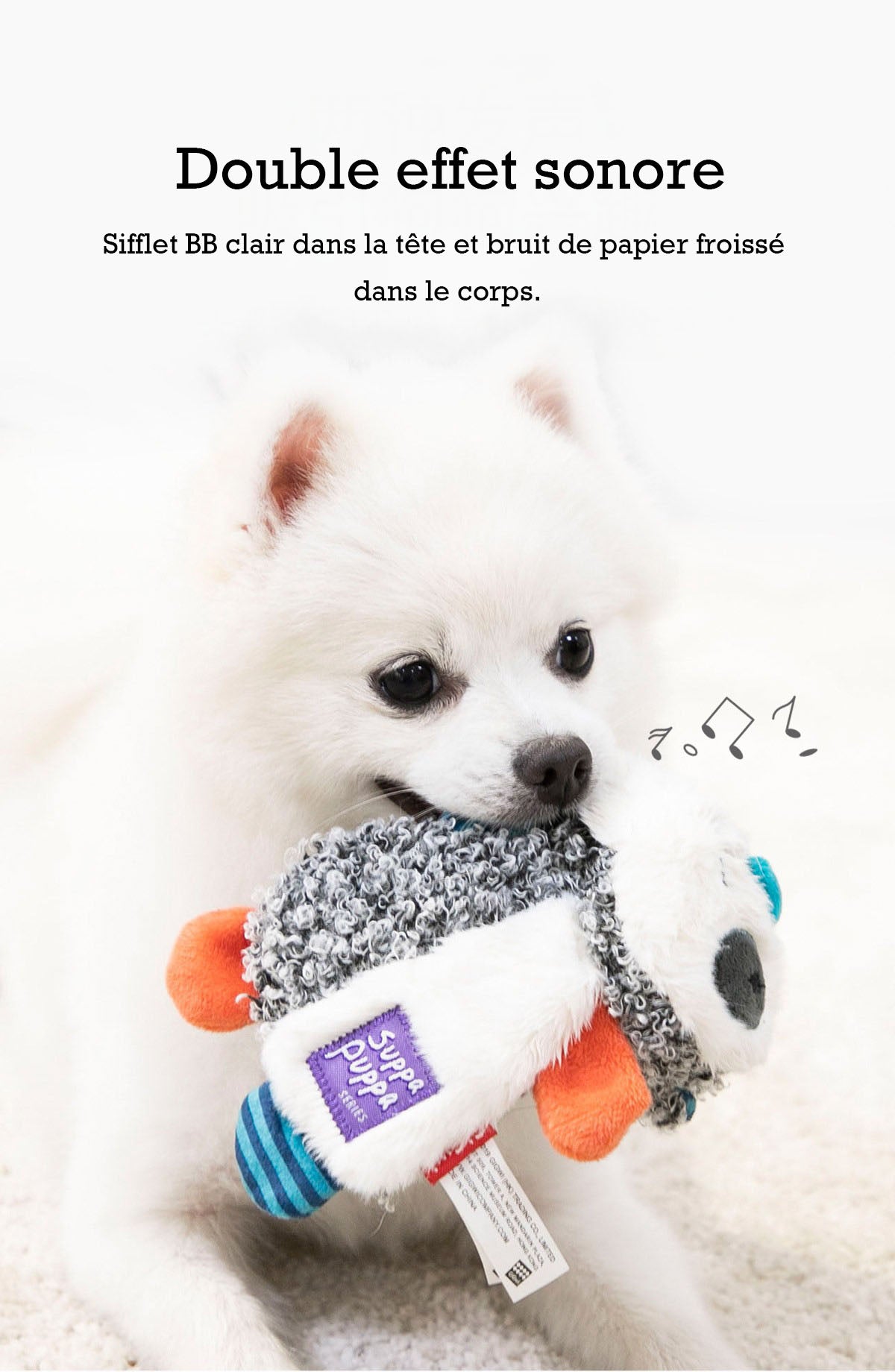 Jouet pour Chien avec Bruit de Papier Froissé